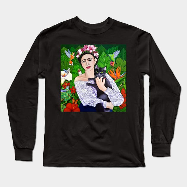 Frida wings Long Sleeve T-Shirt by madalenalobaotello